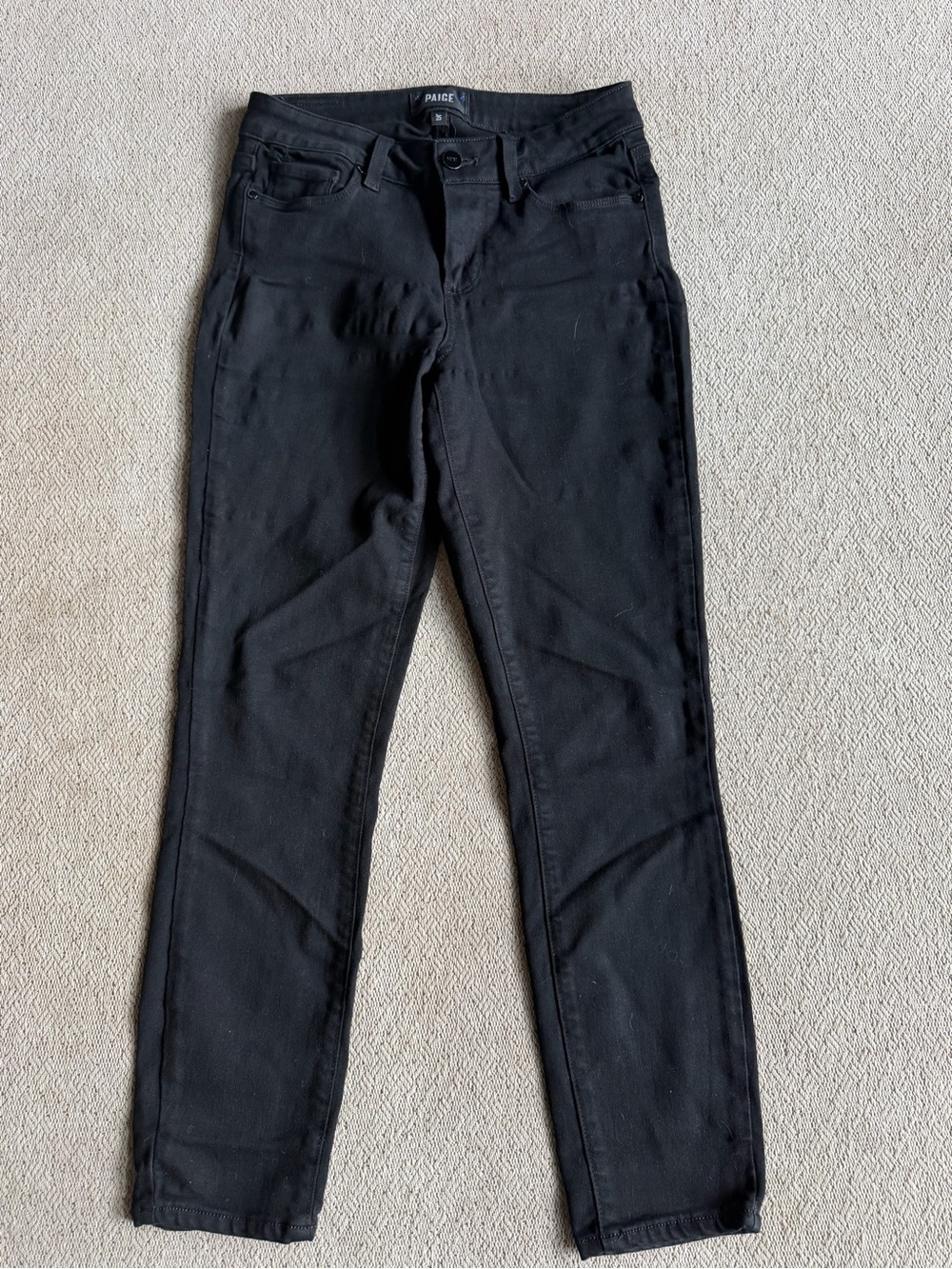 PAIGE Verdugo Crop Black Jeans Size 25